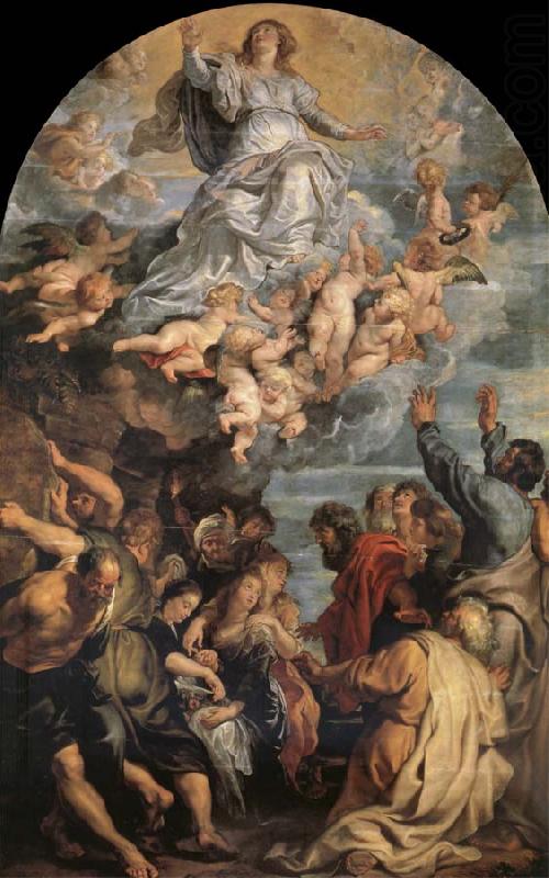 The Asuncion of Maria al Sky, Peter Paul Rubens
